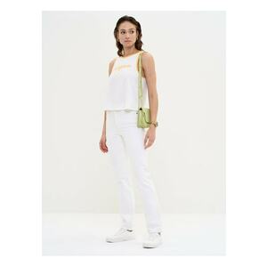 Top lejer din bumbac cu imprimeu Vitalina imagine