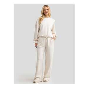 Pantaloni cu croiala ampla Lunara - Bej imagine