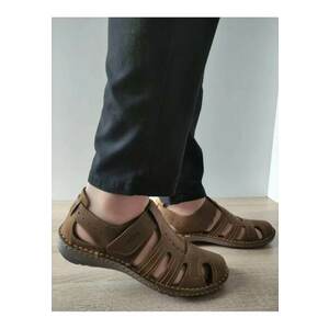 Pantofi Casual Perforati Barbati 9544 04-2 Maro Tabacco Nubuck - Maro - imagine