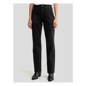 Blugi drepti cu talie inalta si strasuri Jade imagine