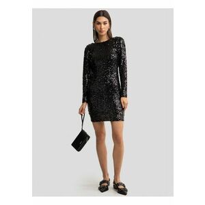 Rochie mini din paiete Efori - Negru imagine