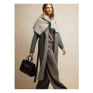 Palton din amestec de lana Oshana 903 imagine