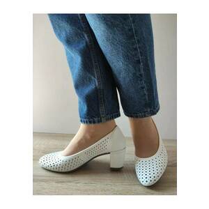 Pantofi Casual Perforati Dama 41057-80 Albi - Alb imagine