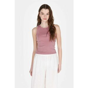 Top striat cu croiala slim-fit imagine