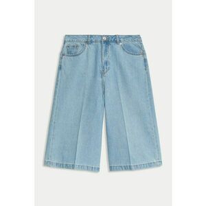 Blugi scurti evazati cu talie medie imagine