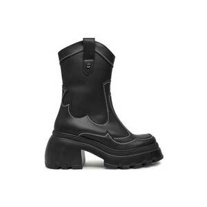 Ghete dama 304437274 - Piele ecologica - Negru imagine