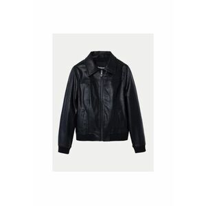 Geaca dama - 304476747 - Piele ecologica - Negru imagine