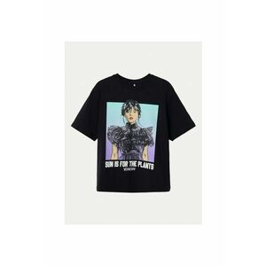 Tricou fete - 304938191 - Bumbac - Negru imagine