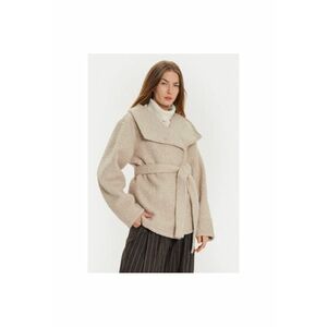 Palton dama - 304386886 - Poliester - Bej imagine