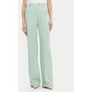 Pantaloni dama - 305406637 - Poliester - Verde imagine