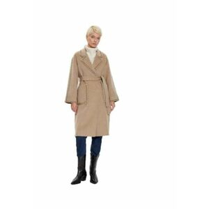 Palton dama TS0032 - Lana/Poliester - Bej imagine