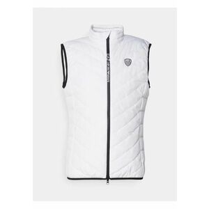 Vesta barbati - puf tesut - alb - 100% poliester imagine
