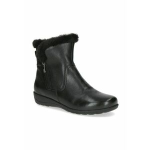 Ghete dama - casual - textil/piele naturala - negru imagine