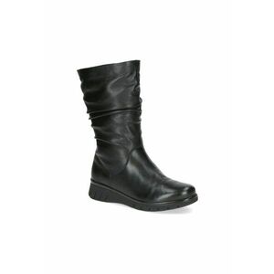 Botine dama casual - piele naturala - negru imagine