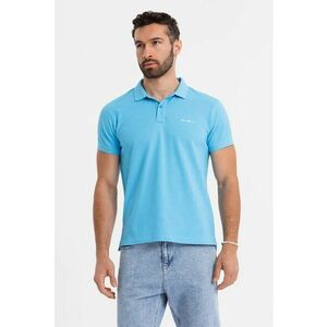 Tricou regular fit de bumbac cu guler polo imagine