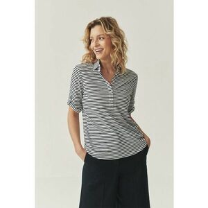 Bluza cu dungi si maneci ajustabile imagine