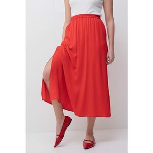 Fusta midi cu slit lateral imagine