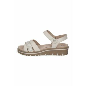 Sandale wedge de piele imagine