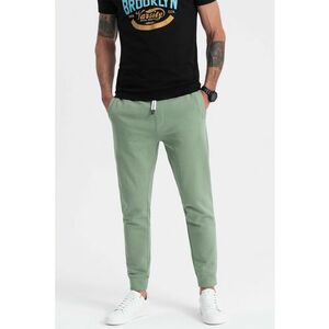 Pantaloni de trening cu croiala conica si snur de ajustare imagine