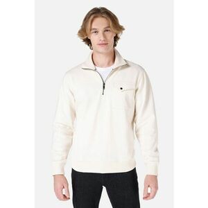 Bluza de trening cu fenta cu fermoar si buzunar pe piept imagine