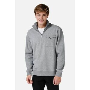 Bluza de trening cu fenta cu fermoar si buzunar pe piept imagine