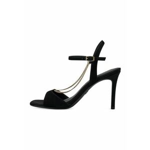 Sandale din piele intoarsa cu aplicatii cu lant imagine