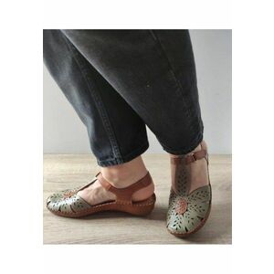 Sandale Casual Dama 655-0841C1 Maro + Olive - Maro imagine