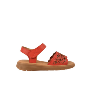 Sandale casual - dama - 33177 rosu - piele naturala imagine