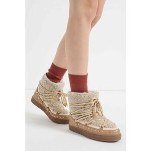 Ghete slip-on de piele cu logo brodat imagine