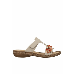 Papuci casual - dama - ANTISTRESS - 62815-62 bej - piele ecologica imagine