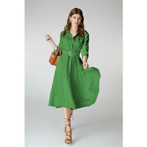 Rochie midi evazata cu o curea Classy imagine