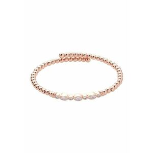 Bratara rigida cu detalii cu cristale - Auriu rose imagine