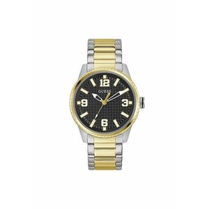 Ceas barbatesc GW0890G2 - carcasa neagra - curea din otel gri metalizat - mecanism quartz - 42mm imagine