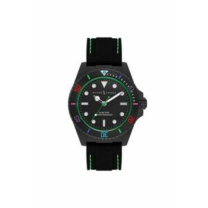 Ceas barbatesc 43 mm - curea plastic - rezistent la apa 5 ATM - negru imagine