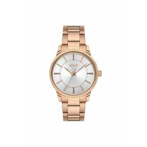 Ceas dama WWL104406 36mm otel - culoare aurie - curea roz aurie - mecanism quartz - rezistent la apa 5 ATM imagine