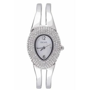 Ceas dama curea otel - 36mm - rezistent la apa 5 ATM - argintiu imagine