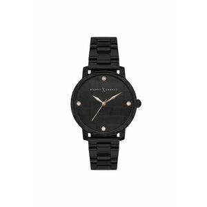 Ceas dama MEX1184 38mm curea textil negru - rezistent la apa 3 ATM imagine