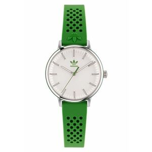 Ceas dama inox - curea silicon - 32x7.5mm - argintiu imagine