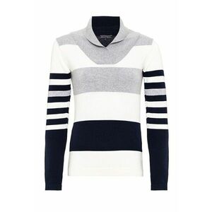 Pulover slim fit cu model in dungi imagine