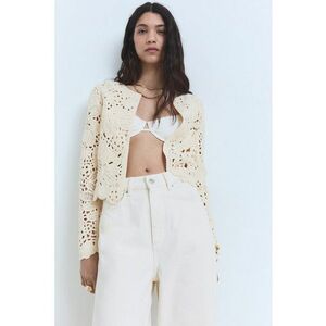 Jacheta cu model crosetat imagine