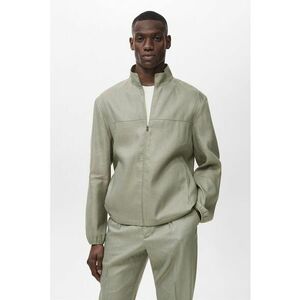 Jacheta cu fermoar din amestec de in imagine