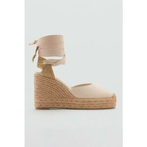 Espadrile wedge cu prindere cu snururi imagine