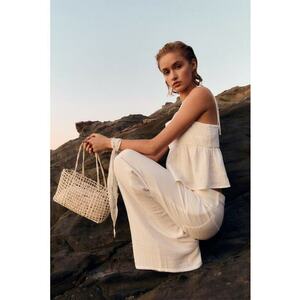 Top din bumbac cu croiala dreapta imagine