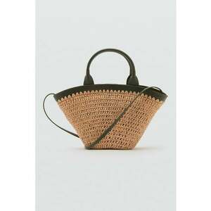 Geanta cu maner si detalii contrastante imagine