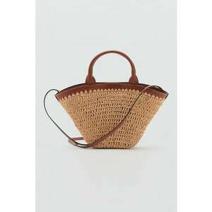 Geanta cu maner si detalii contrastante imagine