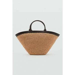 Geanta din paie de hartie cu bareta de umar imagine