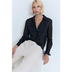 Pantaloni cu buzunare laterale si snur de ajustare imagine