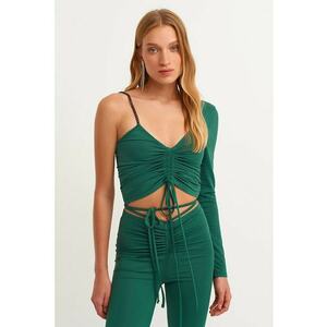 Bluza uni cu decolteu in V imagine