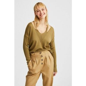 Pulover cu decolteu rotund si decupaje imagine