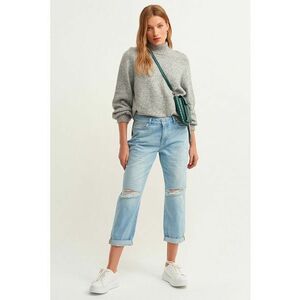 Blugi crop drepti imagine